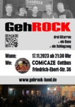 Livemusik im COMOCAZE Cottbus - Plakat zum Download